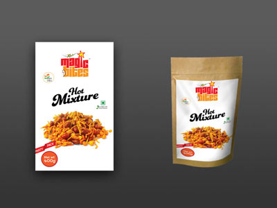 hot mixture label design